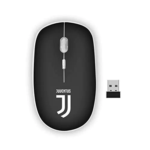 TECHMADE - Mouse Wireless Juventus, Design Ufficiale Squadra