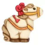 Thun Cavallo Priscilla in ceramica Eolia