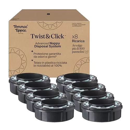 Tommee Tippee Ricariche Originali per Sistema di Smaltimento Pannolini Twist and Click