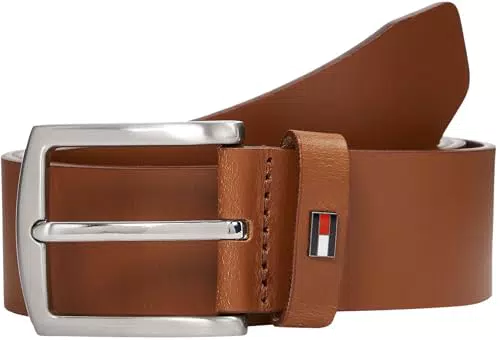 Tommy Hilfiger Cintura Uomo Denton 3, 5 cm Cintura in Pelle