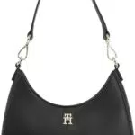 Tommy Hilfiger Donna Borsa a Spalla Logotape con Zip