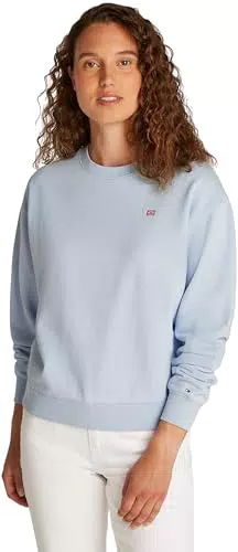 Tommy Hilfiger Felpa Donna Contrast Flag Regular Fit