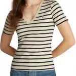 Tommy Hilfiger T-shirt Slim Cody V-Neck Maniche Corte Donna