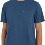 Tommy Hilfiger Uomo T-Shirt Maniche Corte Pocket Scollo Rotondo