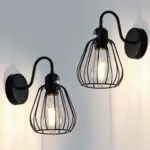 TYhogar Applique da Parete Vintage Industriale in Metallo E27 per Loft e Camera da Letto