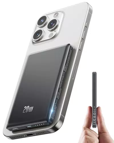 Anker Power Bank Magnetico per MagSafe, Ricarica Rapida 5000mAh, 20W