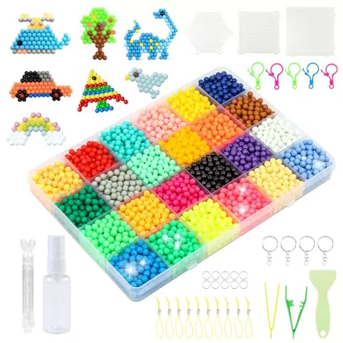 VFANDV Kit Fai da Te Perline per Bambini - Set Artigianale Ricaricabile