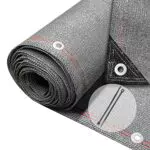 VOUNOT Rete Ombreggiante 1.8x10m per Giardino, Telo Frangivista Antistrappo e Antivento