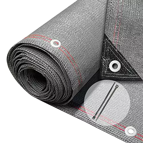 VOUNOT Rete Ombreggiante 1.8x10m per Giardino, Telo Frangivista Antistrappo e Antivento