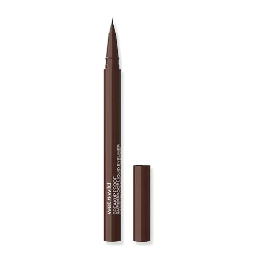 Wet n Wild Eyeliner Waterproof Breakup Proof con Pennello per Linee Precise