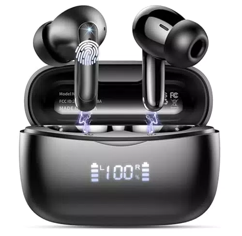 WeurGhy Cuffie Bluetooth, Auricolari Bluetooth 5.3 per iOS & Android