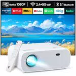 Wielio 2025 Nuovo proiettore Full HD, Bluetooth e WiFi proiettore portatile