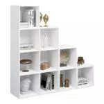 WOLTU Libreria Scaffale a 10 Cubi Componibile per Camera e Ufficio, SK035ws