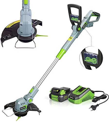 WORKPRO Tagliabordi a Batteria 18V con Batteria e Caricabatterie Inclusi
