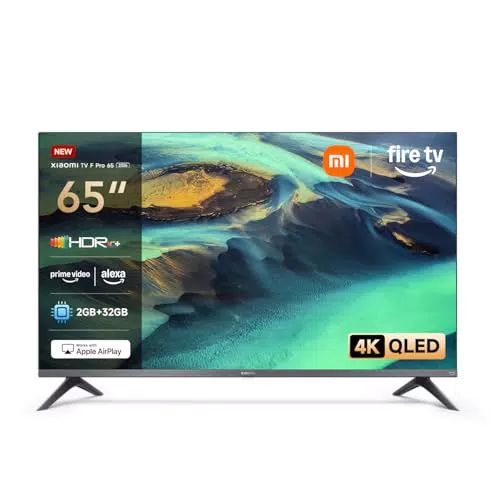 Xiaomi TV F Pro 65" 4K UHD QLED Smart TV con Fire OS 8 e Controllo Vocale Alexa