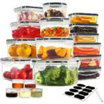 YASHE Contenitori Ermetici per Alimenti, Senza BPA, Sicuri per Microonde e Lavastoviglie