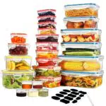 YASHE Contenitori Ermetici per Alimenti, Senza BPA, Sicuri per Microonde e Lavastoviglie
