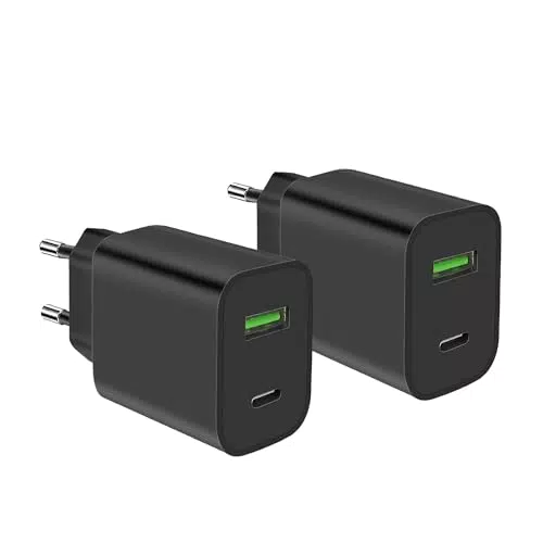 Apple Caricatore USB-C 20W per iPhone e iPad, Alimentatore Rapido Tipo C