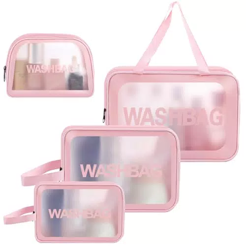 Beauty Case Trasparente da Viaggio - Borsa Cosmetici Impermeabile