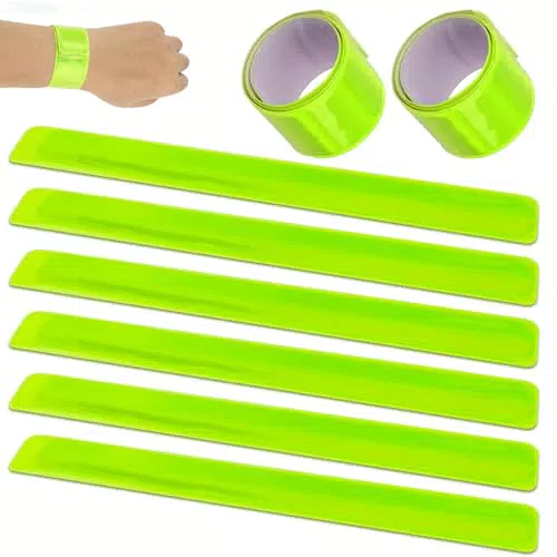 Bracciali Riflettenti Alta Visibilità per Ciclismo e Corsa - Regolabili e Resistenti
