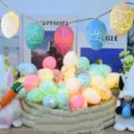 Bigwhale Luci Fatate di Pasqua a LED con Timer per Feste e Decorazioni Indoor