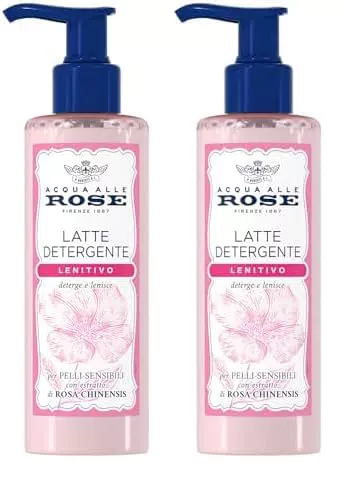 Acqua alle Rose Latte Detergente Lenitivo con Estratto di Rosa Chinensis