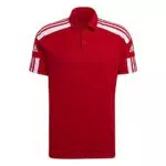 adidas Squadra 21 Short Sleeve Polo Shirt, Uomo, Black/White