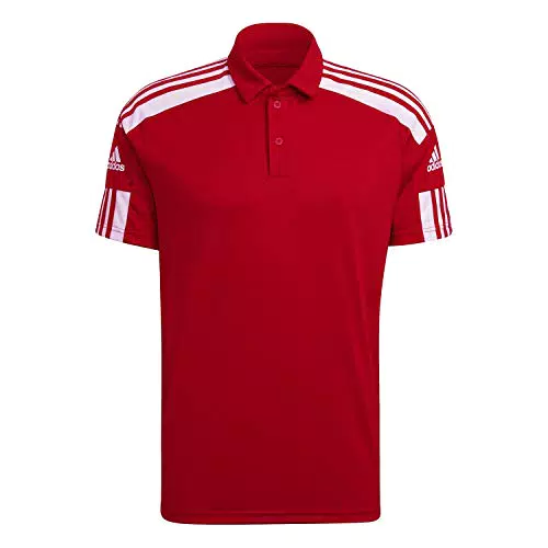 adidas Squadra 21 Short Sleeve Polo Shirt, Uomo, Black/White