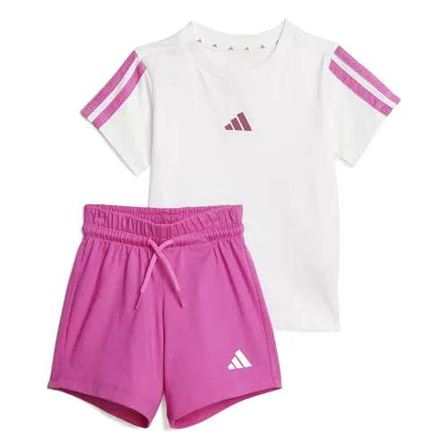 Adidas Essentials Set T-Shirt Unisex per Bimbi 0-24 Mesi
