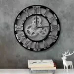Aleenfoon Orologio da Parete al Quarzo Silenzioso Vintage con Numeri Romani
