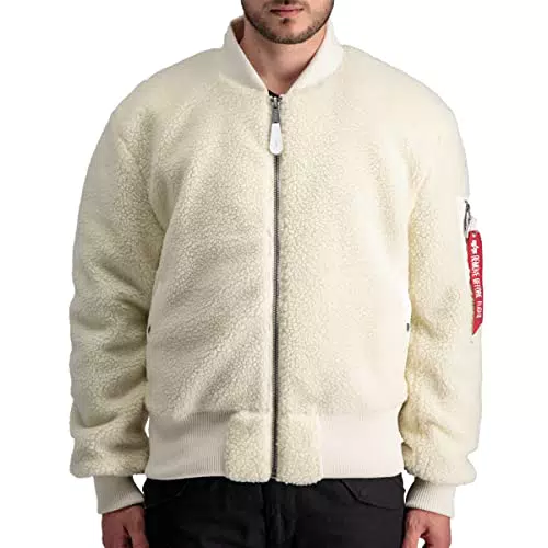 Alpha Industries Teddy Bomber Jacket Uomo - Giacca Casual e Trendy