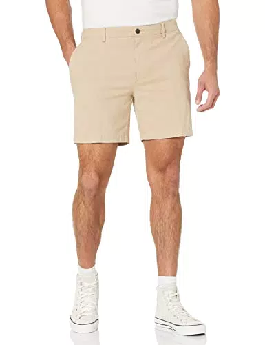 Amazon Essentials Pantaloncini Oxford Elasticizzati Aderenti Uomo