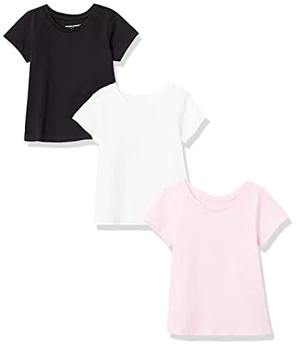 Amazon Essentials T-Shirt per Bambine e Ragazze a Maniche Corte