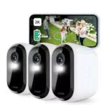 Arlo Essential Telecamera WiFi Esterno Senza Fili con Sirena e Visione Notturna