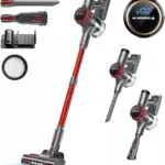 Aspirapolvere Senza Fili 40KPa - Autonomia 55 Minuti, Batteria Rimovibile, Efficace su Moquette e Peli di Animali