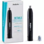 BaByliss E650E Rifinitore Naso/Orecchie con Sistema a Doppia Lama e Lame Inox