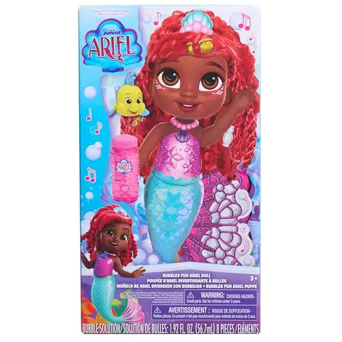 Just Play Bambola Ariel Disney Junior con effetti sonori per bambini dai 3 anni