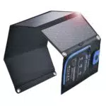 BigBlue Caricabatterie Solare Portatile 28W 2 Porte USB-C/USB-A Impermeabile