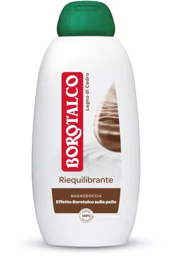 Borotalco Bagnodoccia Riequilibrante al Legno di Cedro, Formula Dermatologicamente Testata