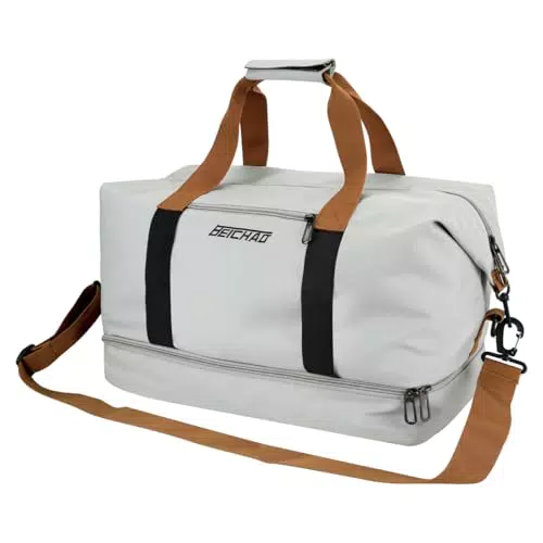 Borsa da Viaggio Pieghevole per Sport e Fitness con Separazione Bagnato/Asciutto