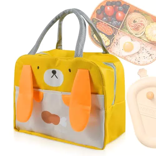 Lsoled Borsa Termica Pieghevole Portatile Isolata per Pranzo Bambini