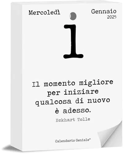 Calendario Geniale 2025: Calendario Filosofico da Tavolo con Frasi Ispiratrici