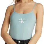 Calvin Klein Canotta Strappy Tank Top Slim Fit per Donna