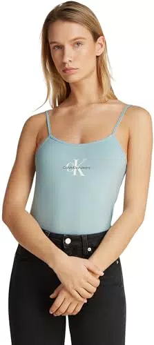Calvin Klein Canotta Strappy Tank Top Slim Fit per Donna