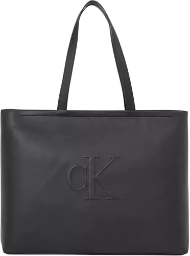 Calvin Klein Borsa Tote Bag Sculpted Slim con Logo