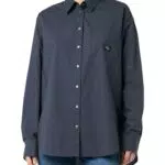 Calvin Klein Camicia Woven Label Relaxed Fit per Donna