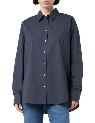 Calvin Klein Camicia Woven Label Relaxed Fit per Donna