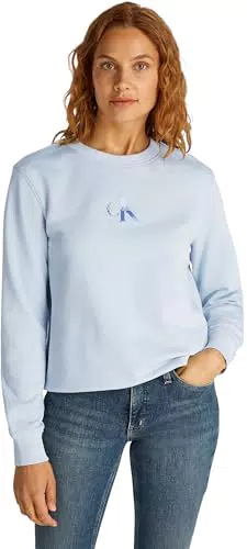 Calvin Klein Donna Felpa Gradient Monologo Crewneck Regular Fit