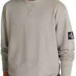Calvin Klein Felpa Badge Crew Neck in Cotone per Uomo