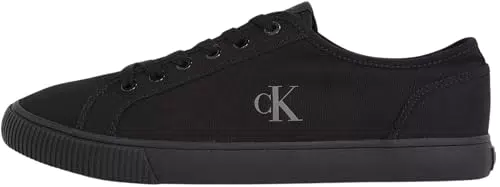 Calvin Klein Sneakers Vulcanizzate da Uomo Profilo Basso in Canvas